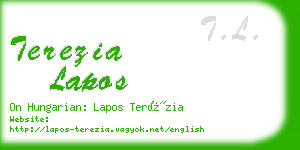 terezia lapos business card